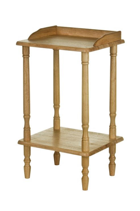 Image of Premier Housewares Rectangular Rubberwood Telephone Table