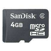 SanDisk MicroSDHC Memory Card Class 2 - 4GB