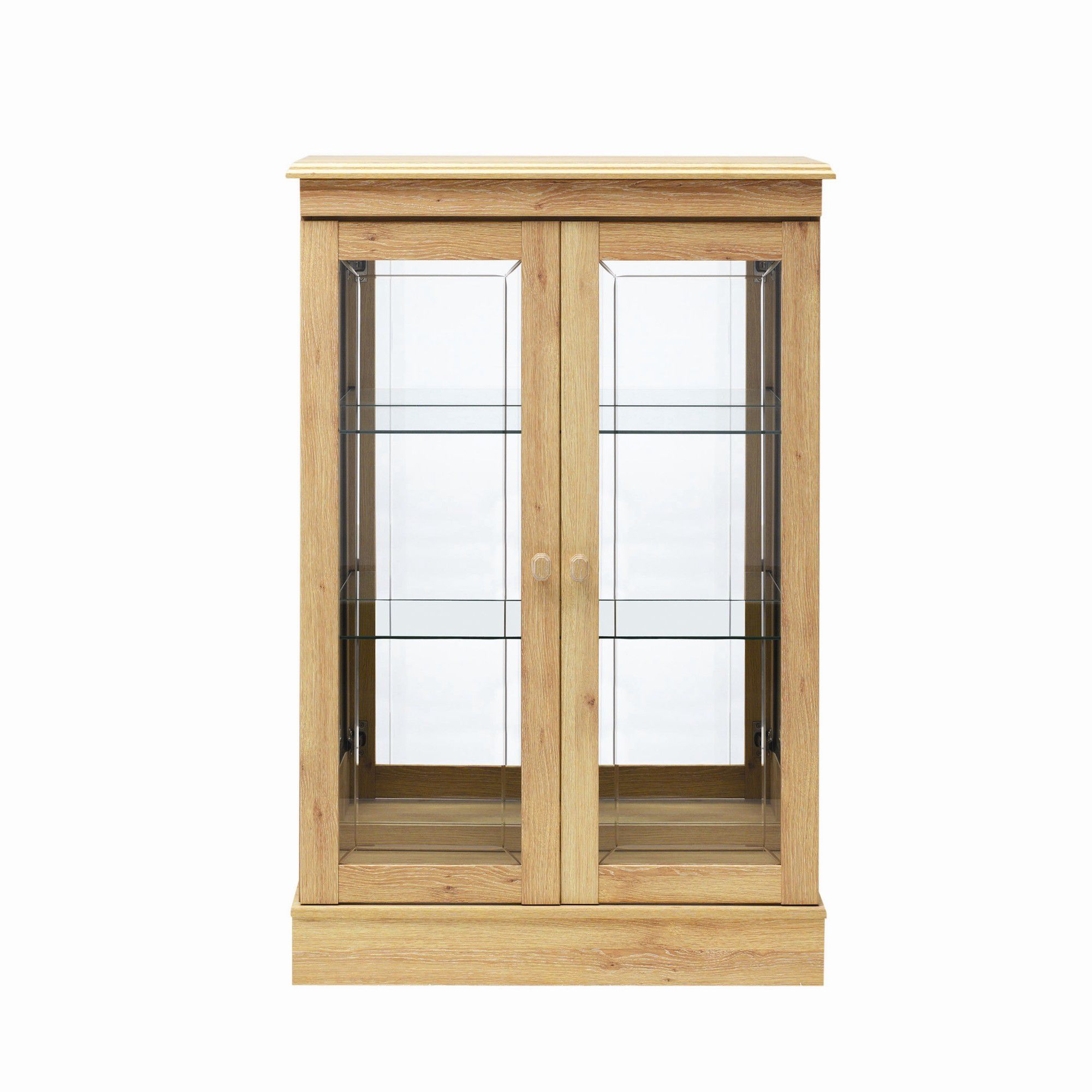 Caxton Driftwood Low Display Cabinet in Limed Oak at Tesco Direct