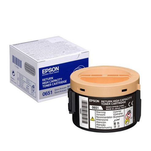 Image of Epson 0651 High Capacity Return Toner Cartridge (yield 2200 Pages) Black For Aculaser M1400 Mono Laser Printer