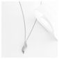 9ct White Gold Diamond Wave Pendant