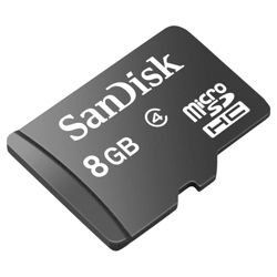SanDisk Micro SD Memory Card Class 4 - 8GB