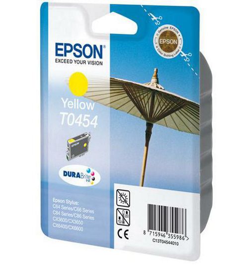 Image of Epson T0454 Printer Ink Cartridge - Yellow