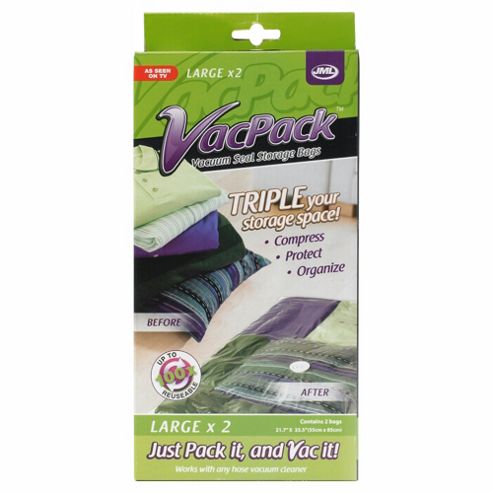 JML Vacuum Pack Large, Twin Pack