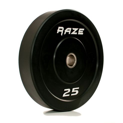 Image of Raze 25kg Black Series Solid Rubber Olympic Plate (x1)