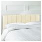 Haddon King Faux Leather Headboard, Cream