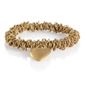 Pave Gold Tone Amour Bracelet