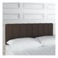 Haddon King Faux Suede Headboard, Chocolate