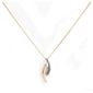 9ct Two Tone Gold Diamond Pendant