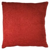 F&F Home Plain Chenille Cushion, Berry