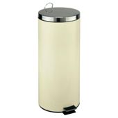 30L cream stainless steel bin