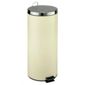 30L cream stainless steel bin