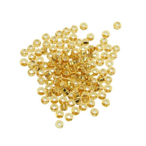 Image of Czech Seed Bead 8/0 S/l Gold
