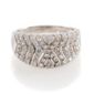 9ct White Gold 35pt Diamond Cocktail Ring, L