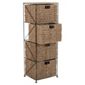 Seagrass Large 4 Drawer Tower