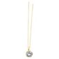 9ct Gold Round Cubic Zirconia Pendant