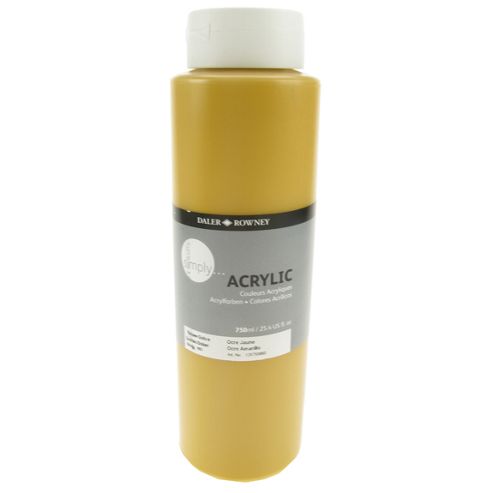 Image of Daler Simply Acrylic Yellow Ochre 750ml