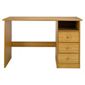 Vermont 3 Drawer Desk, Antique Pine