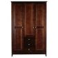 Fairhaven Triple Wardrobe, Chocolate
