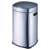 Tesco 30L square stainless steel touch open bin
