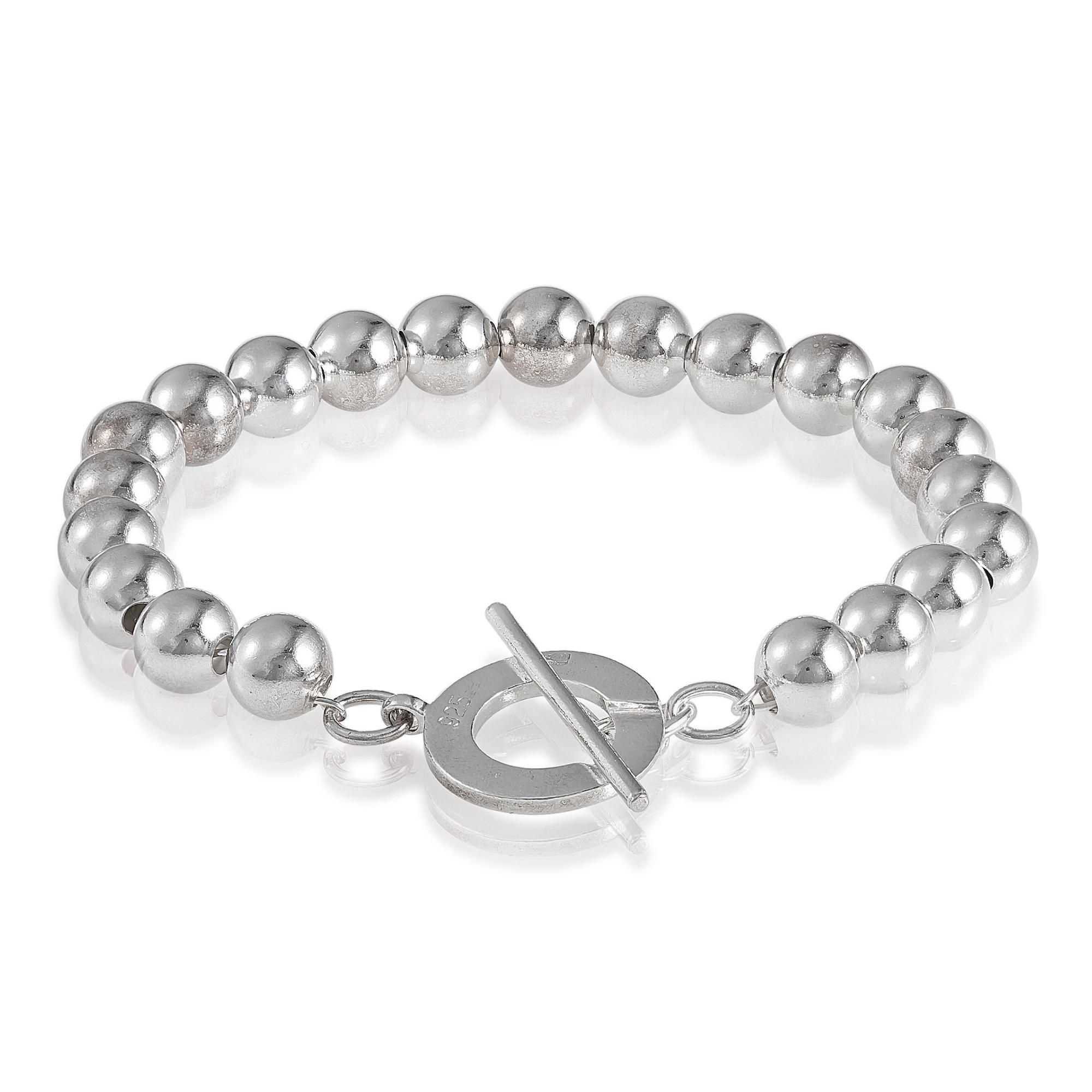 Sterling Silver 8mm Bead Bracelet Sterling Silver 8mm Bead Bracelet