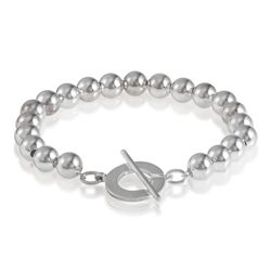 Sterling Silver 8mm Bead Bracelet.