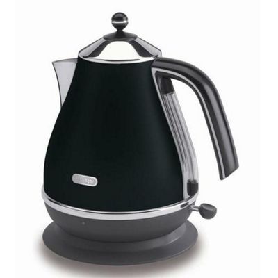 DeLonghi Icona KBO3001 Stainless Steel Kettle - Black