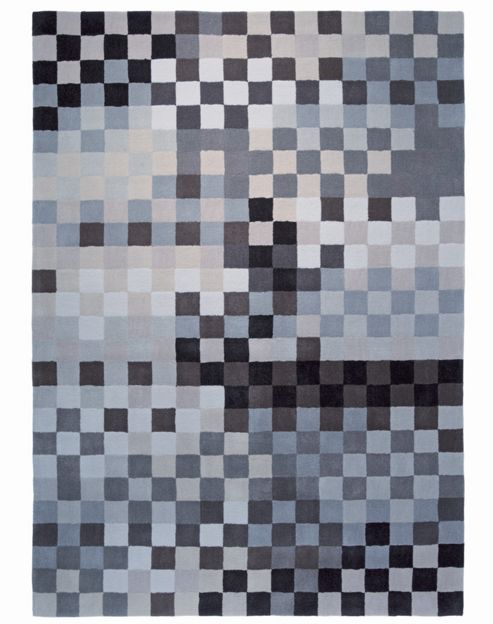 Image of Esprit Pixel Beige Contemporary Rug - 140cm X 200cm