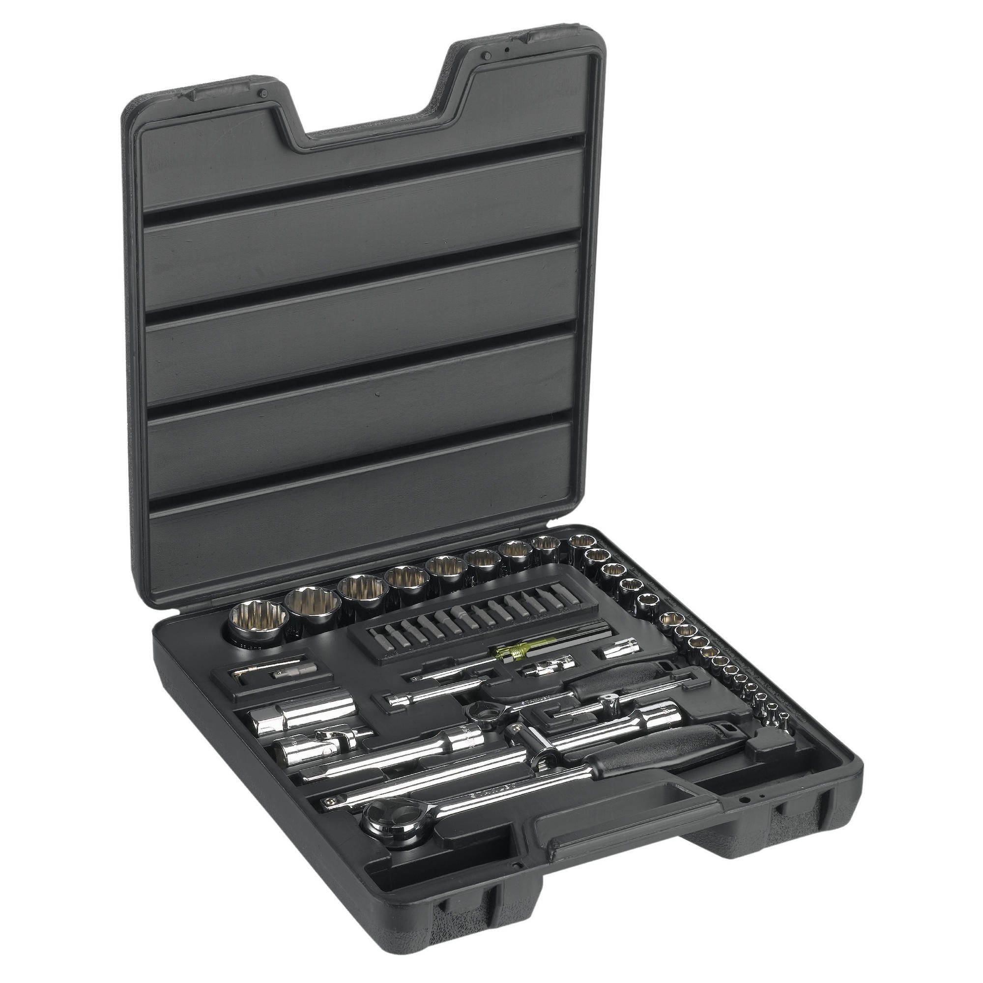 Stanley 52pc &frac14; & &frac12;&rdquo; Metric Socket Set
