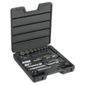 Stanley 52pc ¼ & ½” Metric Socket Set
