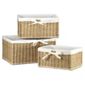 Seagrass Lined Baskets Set Of 3