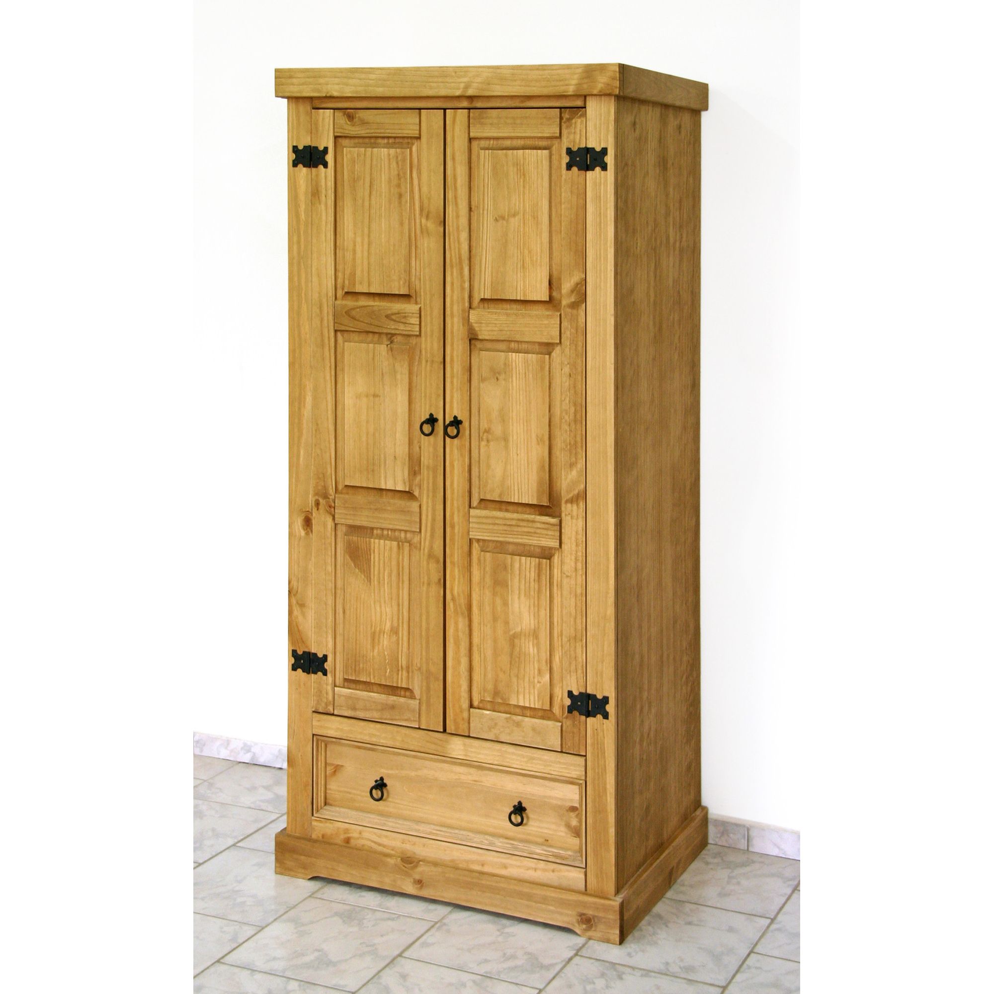 Home Essence Windmill 1 Drawer Wardrobe in Solid Pine at Tesco Direct
