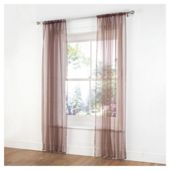 Tesco Plain Voile Channel Top W137xL229cm (54x90"), Chocolate