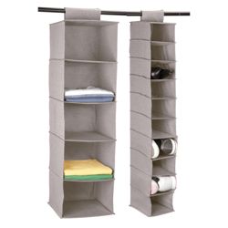 Tesco recycled fabric clothes and shoe shelves set