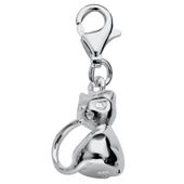 Sterling Silver Cat Charm