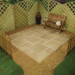 Lincoln Weathered Bronze Square Random Patio Kit