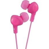 JVC HAFX5/PINK “GUMY PLUS” Ear Bud Headphones - Peach Pink