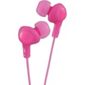 JVC HAFX5/PINK “GUMY PLUS” Ear Bud Headphones - Peach Pink