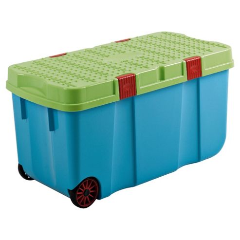 Image of Whatmore Plastic Storage Tough Crate - 100l - Blue