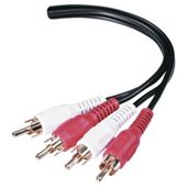 Belkin 1.5m Phono / RCA to Phono / RCA Male to Male Audio Cable