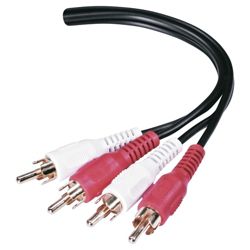 Belkin 1.5m Phono / RCA to Phono / RCA Male to Male Audio Cable