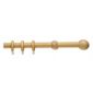 23mm Value Wood Curtain Pole, Natural 120cm