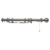 Swish Polaris 32mm Aluminium One-Corded Pole, Burnished Brass Effect 350cm