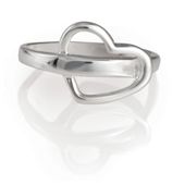 Sterling Silver Heart Ring, Small