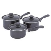 Tesco Value 3 piece Non-stick Saucepan Set