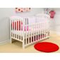 East Coast Anna Finish Drop Side Cot, Pure White