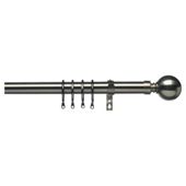 29mm Metal Pole Ball Finial, Antique Brass 240cm