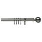 29mm Metal Curtain Pole Ball Finial, Antique Brass 240cm