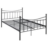 Lincoln Double Bed Frame, Black