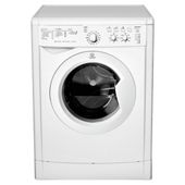 Indesit IWC6125W Washing Machine, 6kg Wash Load, 1200 RPM Spin, A Energy Rating. White